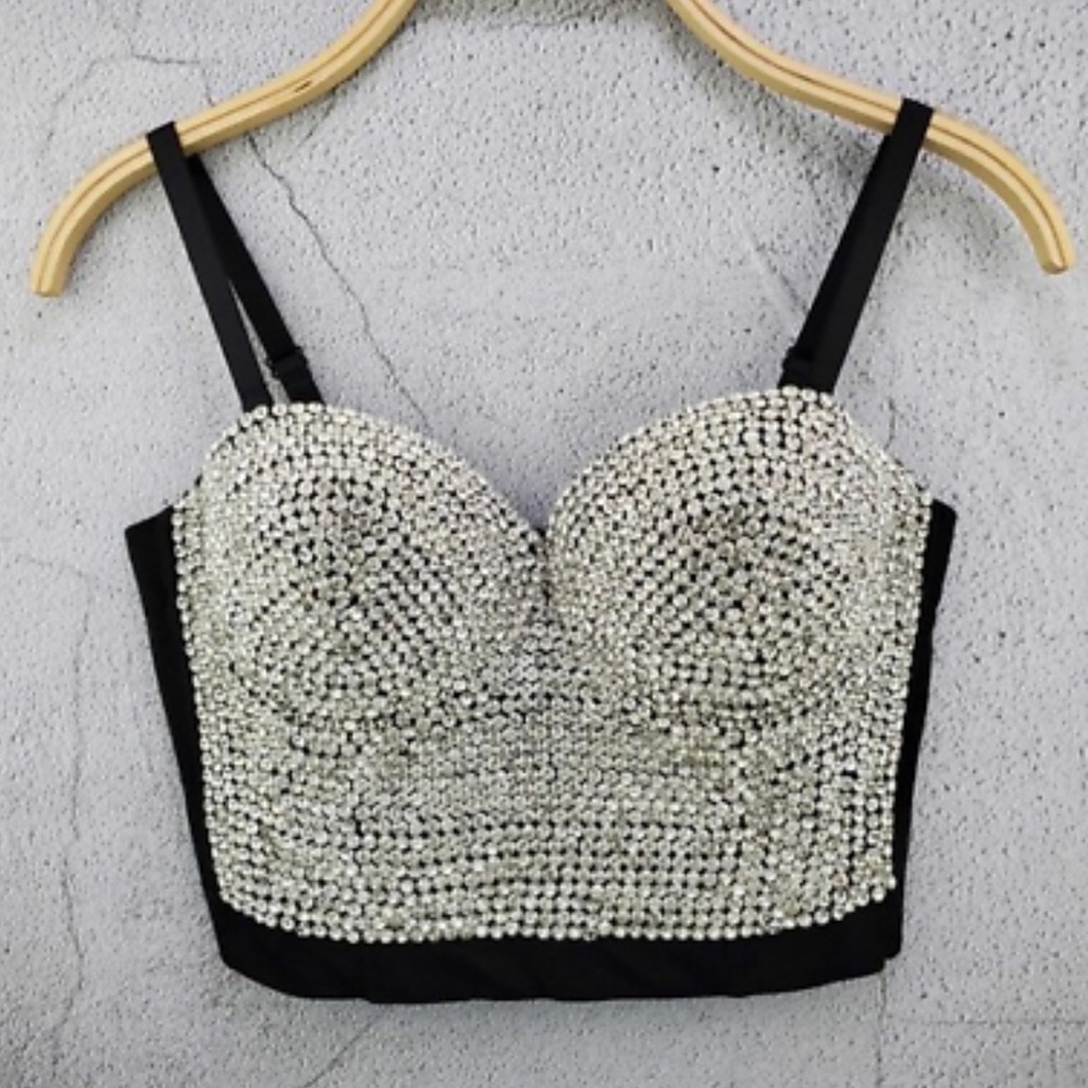 Full Rhinestone bustier NWOT size 36